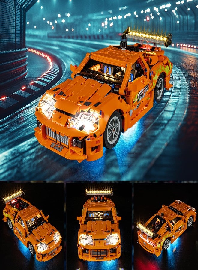 YEABRICKS LED Light for 42204 Technic Fast and Furious Toyota Supra MK4 Building Blocks Model (Building Set NOT Included) - Image 3